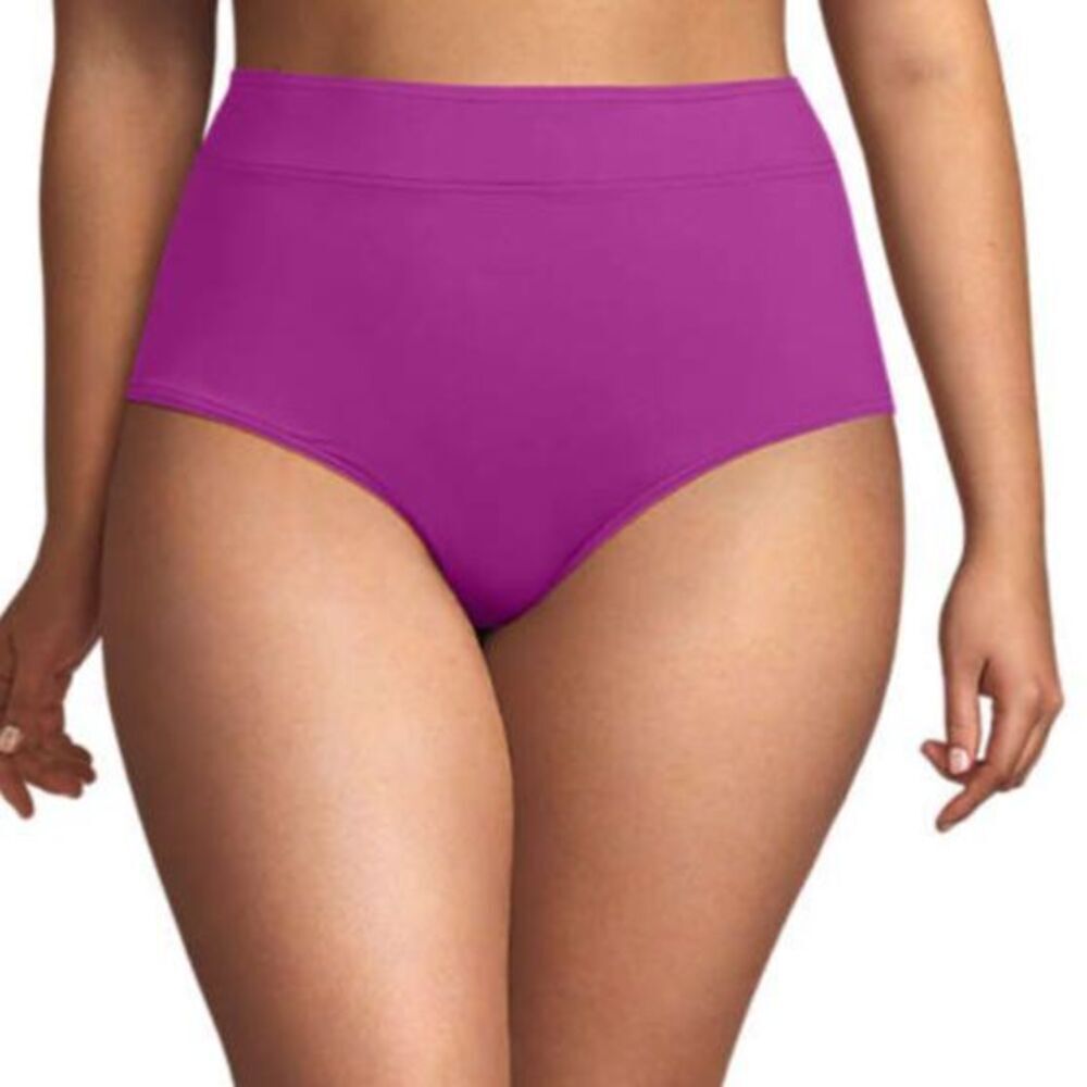 Lands End swimsuit 2x Tankini top & 18w bottom purple pink - Picture 3 of 4